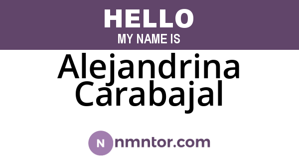 Alejandrina Carabajal