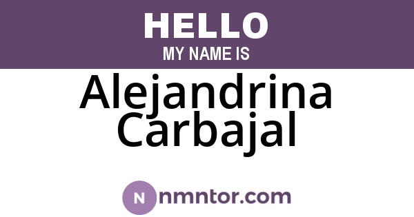 Alejandrina Carbajal