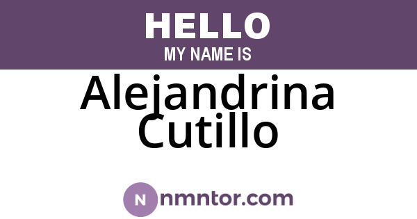 Alejandrina Cutillo