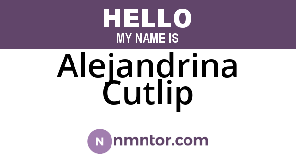 Alejandrina Cutlip