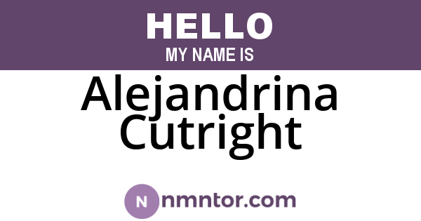 Alejandrina Cutright