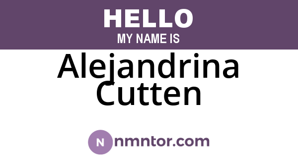 Alejandrina Cutten