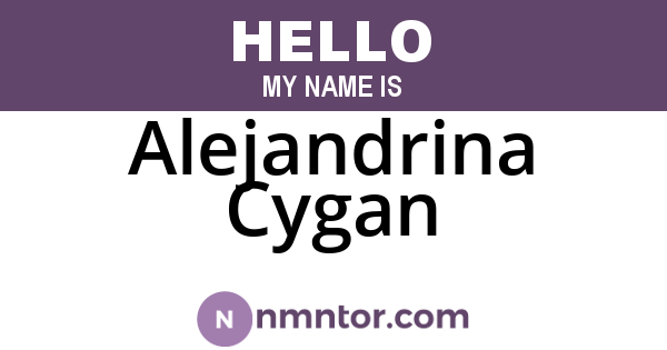 Alejandrina Cygan