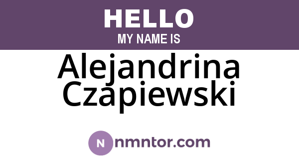 Alejandrina Czapiewski