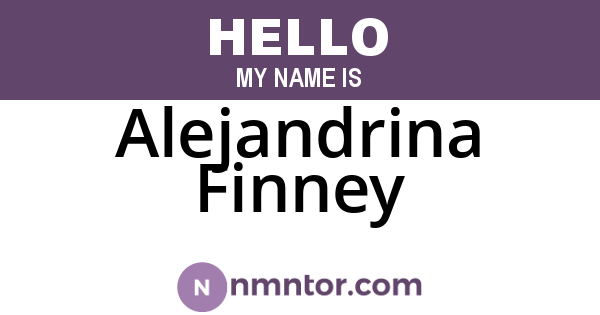 Alejandrina Finney