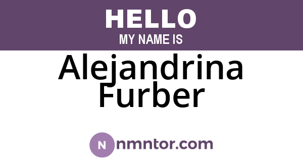 Alejandrina Furber