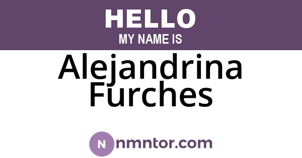 Alejandrina Furches