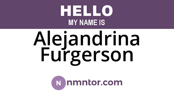 Alejandrina Furgerson