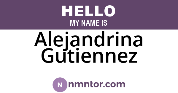 Alejandrina Gutiennez