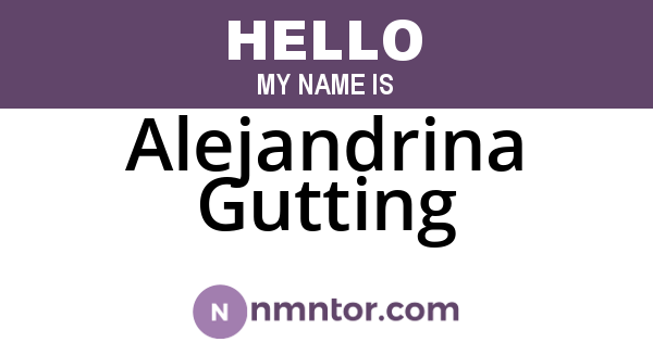 Alejandrina Gutting