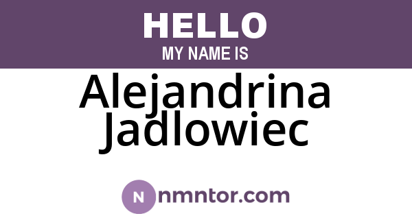 Alejandrina Jadlowiec