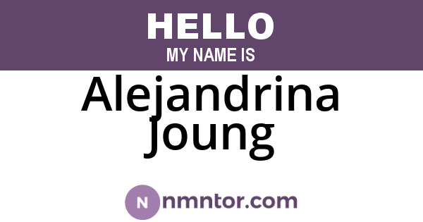 Alejandrina Joung
