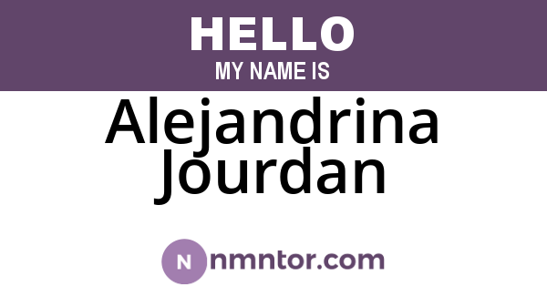 Alejandrina Jourdan