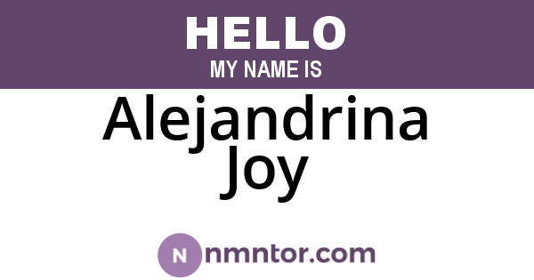 Alejandrina Joy