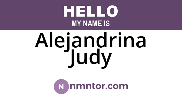 Alejandrina Judy