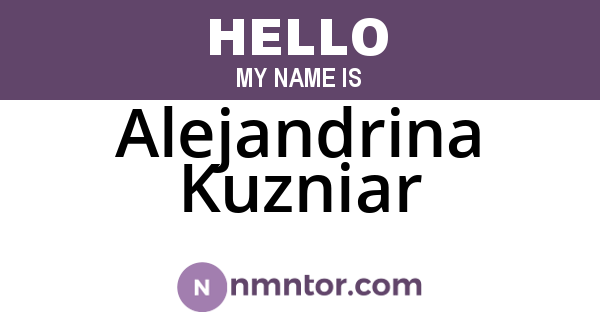 Alejandrina Kuzniar
