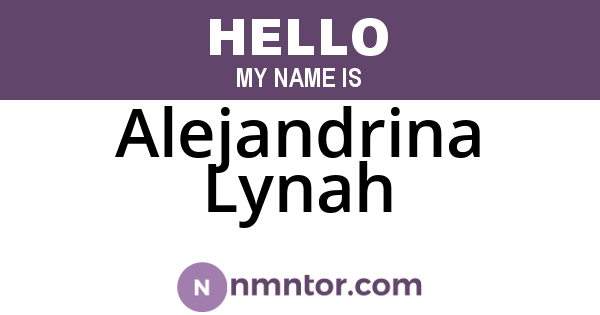 Alejandrina Lynah