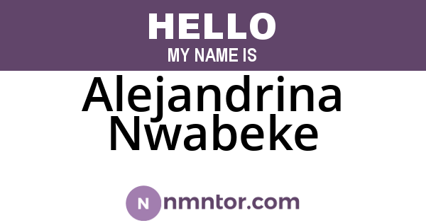 Alejandrina Nwabeke