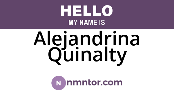 Alejandrina Quinalty