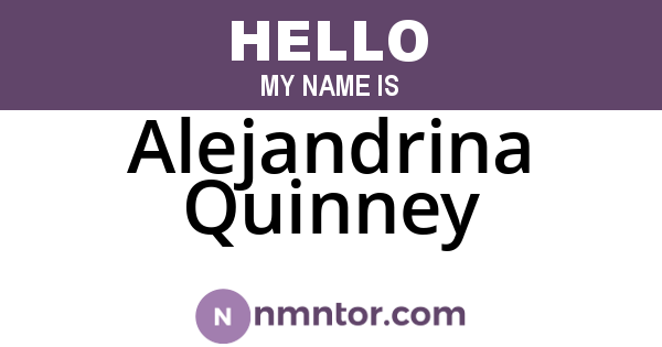 Alejandrina Quinney