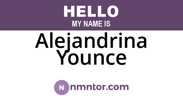Alejandrina Younce
