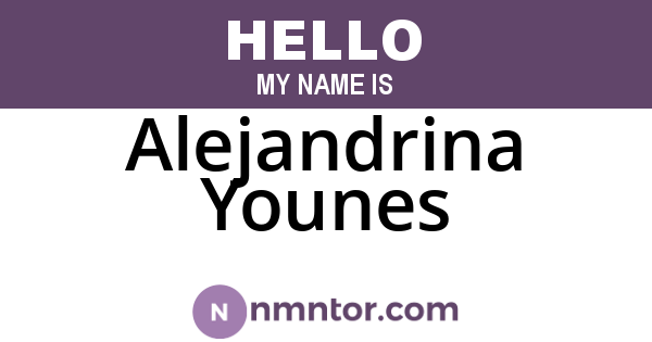 Alejandrina Younes