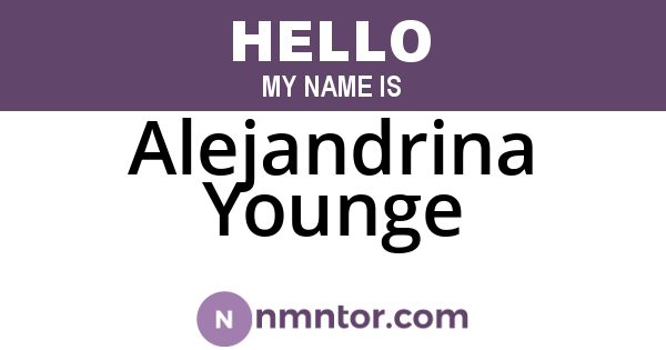 Alejandrina Younge