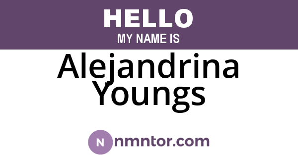 Alejandrina Youngs