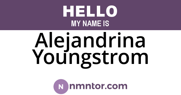 Alejandrina Youngstrom