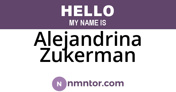 Alejandrina Zukerman