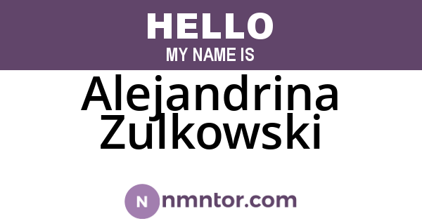 Alejandrina Zulkowski