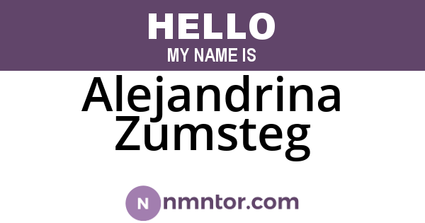 Alejandrina Zumsteg