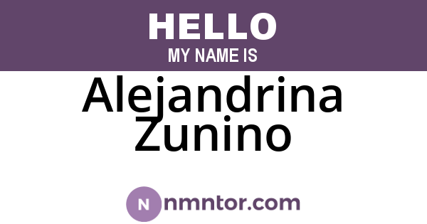Alejandrina Zunino