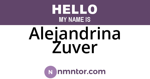 Alejandrina Zuver