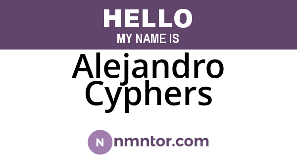 Alejandro Cyphers