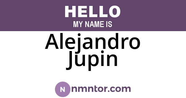 Alejandro Jupin