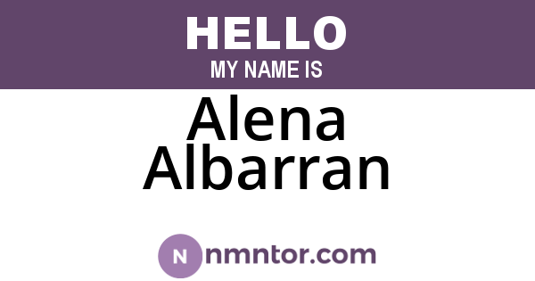 Alena Albarran