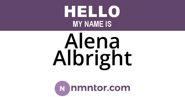 Alena Albright