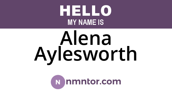 Alena Aylesworth