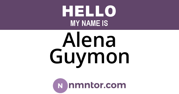 Alena Guymon