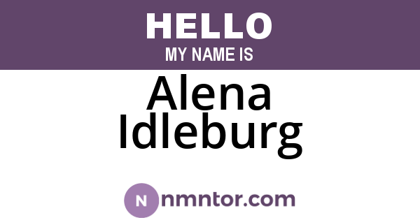 Alena Idleburg