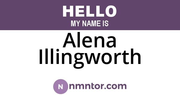 Alena Illingworth
