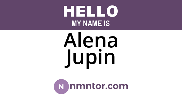 Alena Jupin