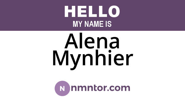Alena Mynhier