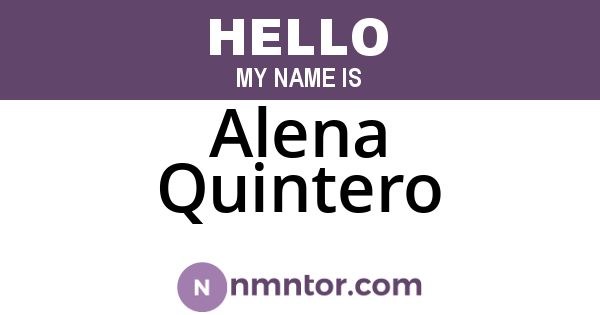 Alena Quintero