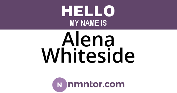 Alena Whiteside