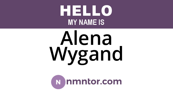 Alena Wygand