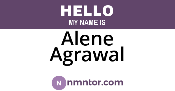 Alene Agrawal