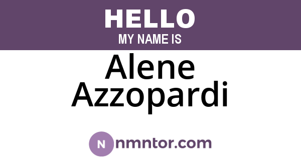 Alene Azzopardi