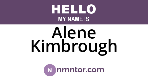Alene Kimbrough